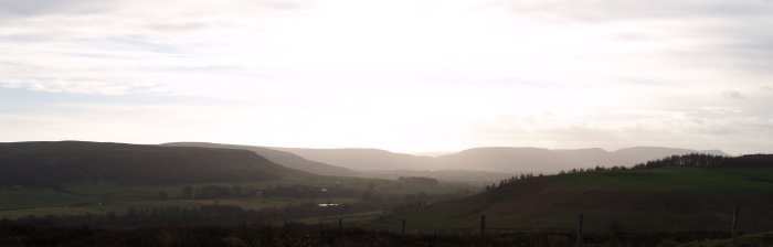 View across to the Cleveland Hills from above Sleddale.