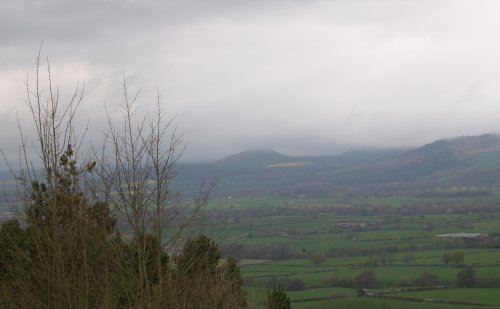 Mist covers the top of Roseberry Topping!