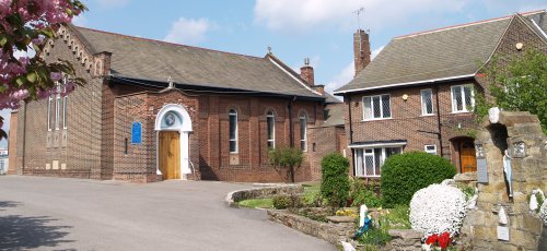 The attractively brick built 