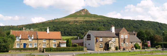 Roseberry Topping (1051 ft, 320 m high) overlooking the lovel little village of Newton-under-Roseberry