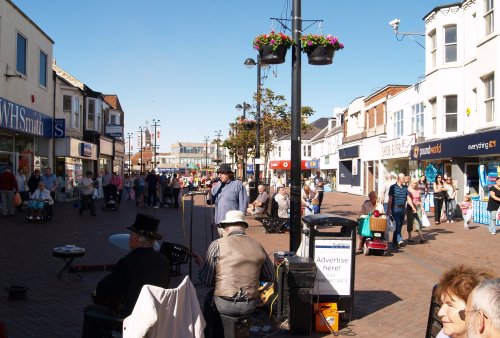 The coastal town of Redcar in Cleveland, North-East England