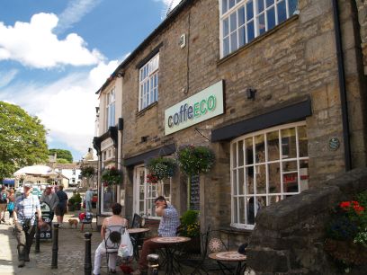 The Coffeco cafe in Grassington, Wharfedale, North Yorkshire Dales National Park, England