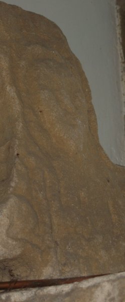 An Anglo-Saxon carving of a head-figure Circular walk from Jervaulx Abbey