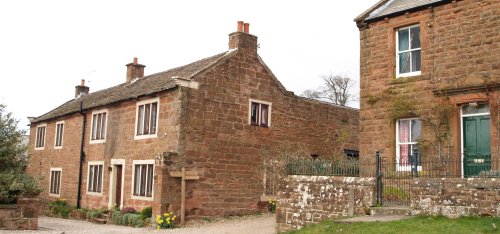 Many of the houses are built of red sandstone, some back to the 17th century
