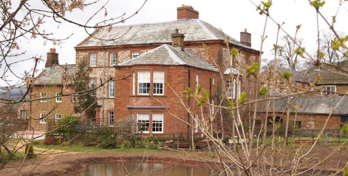 Dufton Hall, also built of sandstone.
