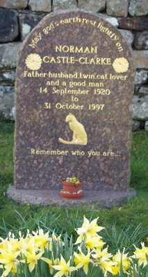 The gravestone of a true cat lover!