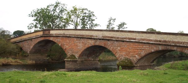 Ousenstand Bridge - River Eden walk, Bolton Village near Appleby, Cumbria, Northern England