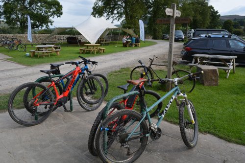 Dales Bike Centre cycle mountain bike hire Reeth village, Swaledale, Yorkshire Dales National Park, North Yorkshire, England