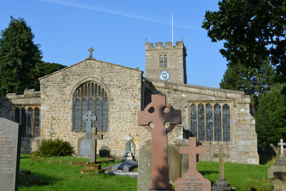 Eastern end of St Andrew's Church, Grinton, Swaledale, North Yorkshire, England