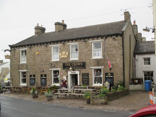 The crown pub Hawes Market Town Yorkshire Dales National Park North Yorkshire
