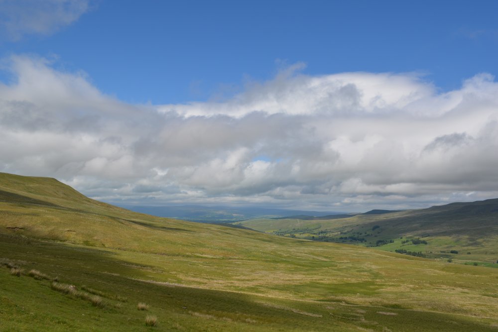 Aisgill walking on Mallerstang Common Cumbria, England
