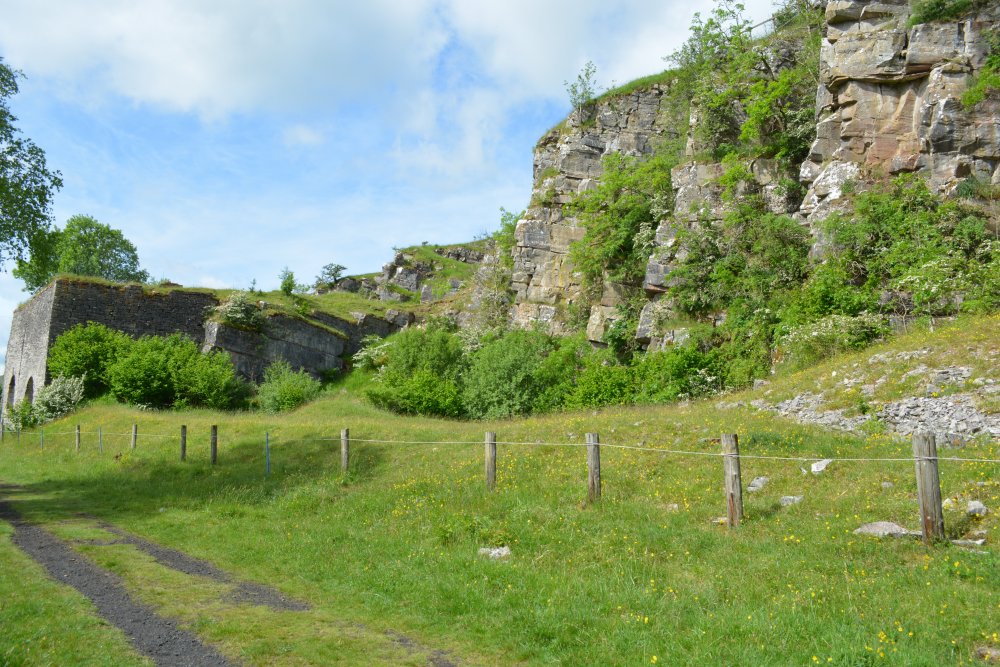 disused Smardale limestone quarry Newbiggin-on-Lune Smardale Nature Reserve Walk, Cumbria, England
