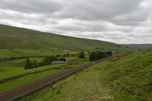  Climbing up Wild Boar Fell, walk from Mallerstang Dale, Cumbria, England