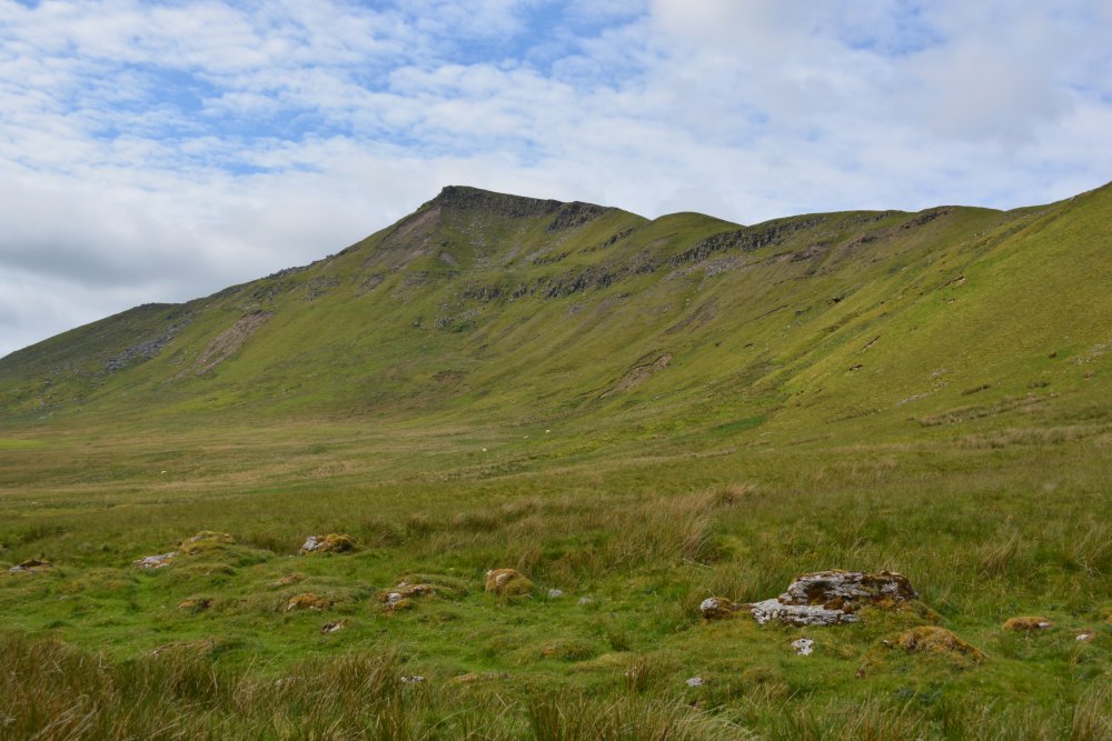  Climbing up Wild Boar Fell, walk from Mallerstang Dale, Cumbria, England