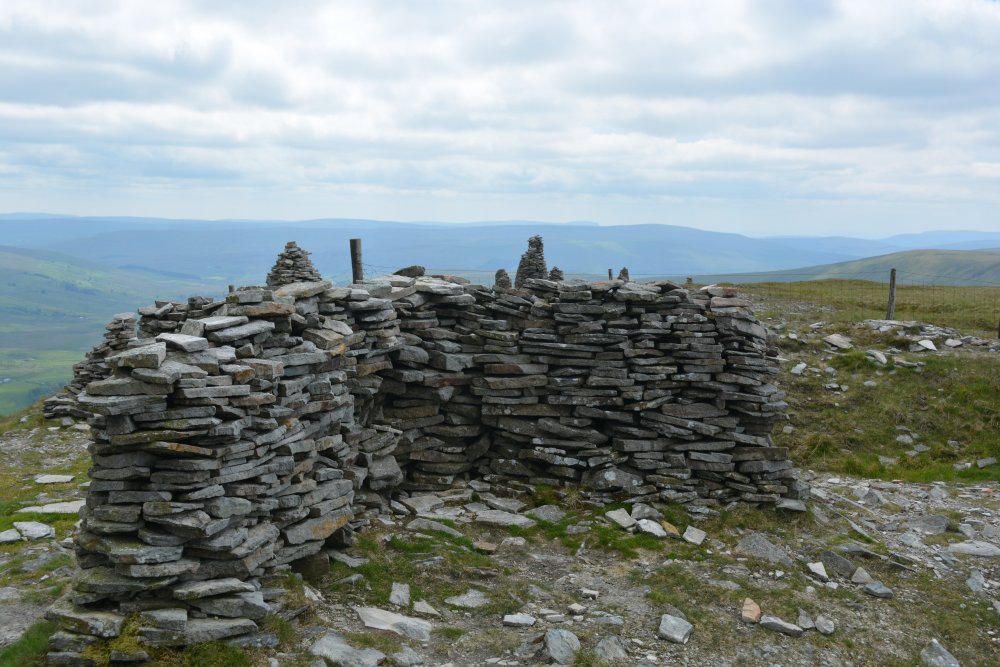 Climbing up Wild Boar Fell, walk from Mallerstang Dale, Cumbria, England