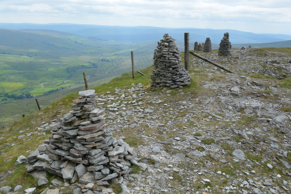  Climbing up Wild Boar Fell, walk from Mallerstang Dale, Cumbria, England