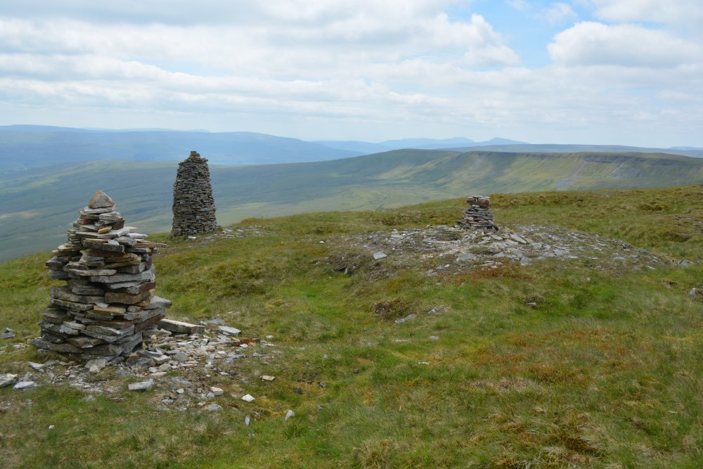  Climbing up Wild Boar Fell, walk from Mallerstang Dale, Cumbria, England