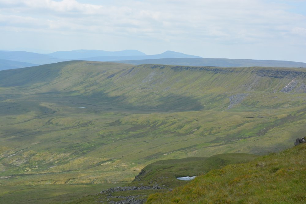  Climbing up Wild Boar Fell, walk from Mallerstang Dale, Cumbria, England