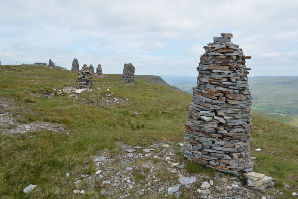  Climbing up Wild Boar Fell, walk from Mallerstang Dale, Cumbria, England