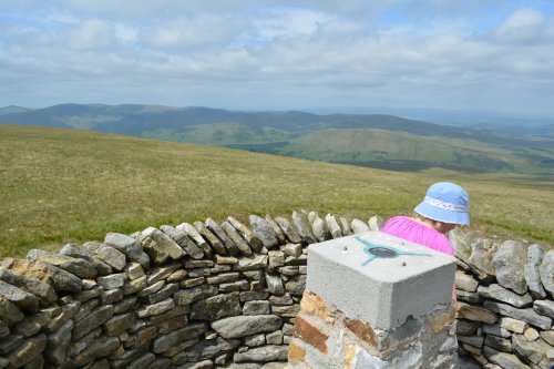  Climbing up Wild Boar Fell, walk from Mallerstang Dale, Cumbria, England