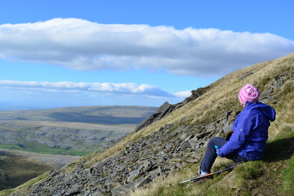Climbing Ingleborough walk