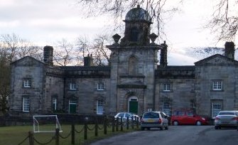 The Fountaine Hospital and Almshouse in Linton village was founded and built by Richard Fountaine in 1721 to a grand design by the famous 18th century architect Sir John Vanbrugh walk from Grassington, Wharfedale