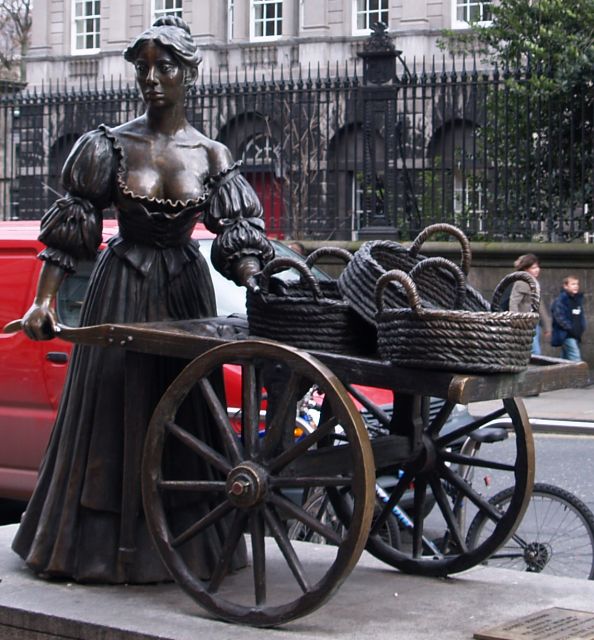 Statue sculpture of Molly Malone, Dublin, Ireland