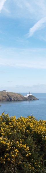 The Bailey Lighthouse on the cliff walk from Howth to Sutton