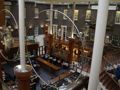 The Powerscourt Townhouse has been converted into a very smart shopping and dining area, Dublin City, Ireland. The Powerscourt Townhouse has been converted into a very smart shopping and dining area, Dublin City, Ireland.
