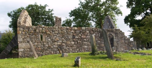 The ruins of the early 6th century Cill Inion Leinin Christian community above Killiney Bay