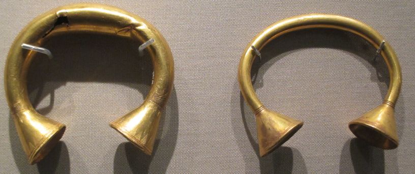 Bronze Age gold bracelets 800-700 BCE National Museum Ireland Archaeology Dublin