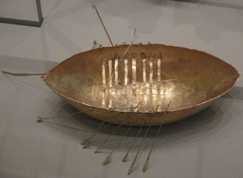The gold boat in the Broighter Hoard, 1st century BCE National Museum Ireland Archaeology Dublin