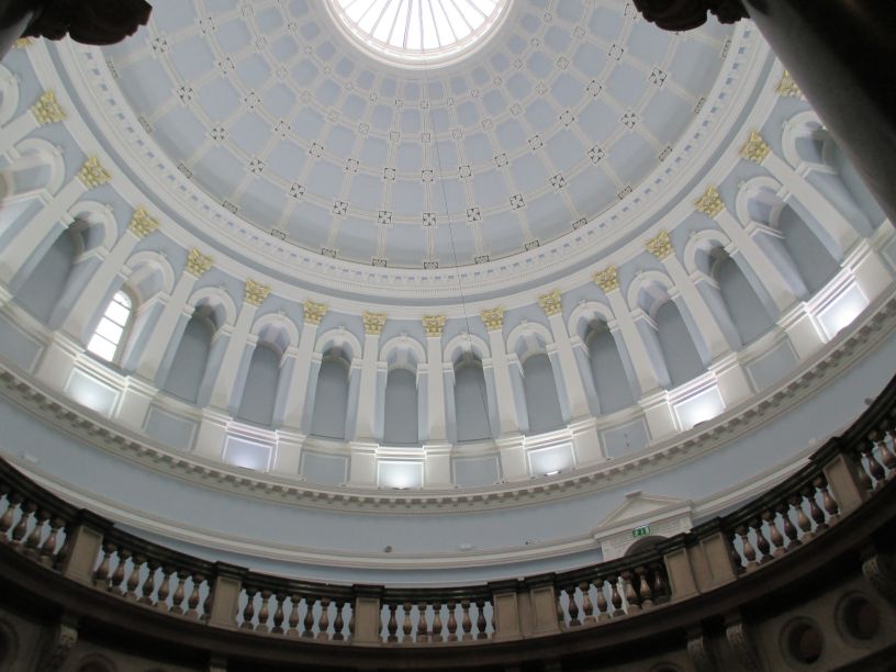Dome above the entrance to the National Museum Ireland Archaeology Dublin
