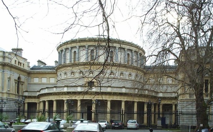 26. The fine rotunda of the National Museum, Kildare Street, Dublin.