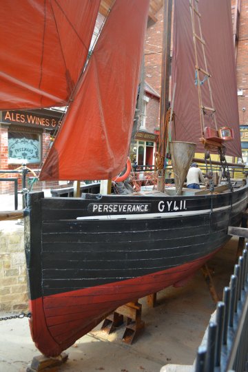 The PERSEVERANCE, GY L11, a sail trawler built in Boston, Lincolnshire Grimsby Fishing Heritage Centre