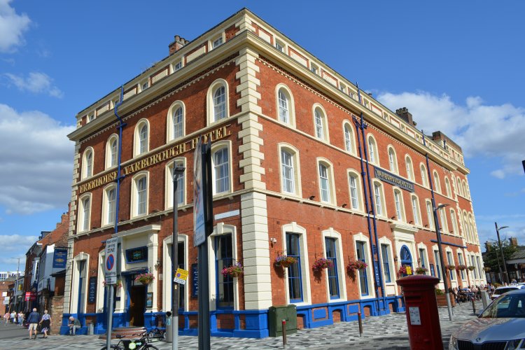 The handsome building of the Yarborough Hotel was purposed built in Grimsby in the mid 19th century