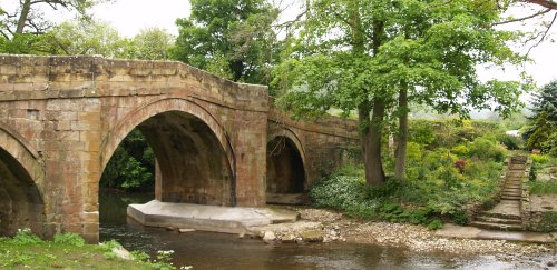 Rievaulx Bridge (above) along the Scawton road
