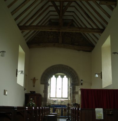 The nave and chancel arch.