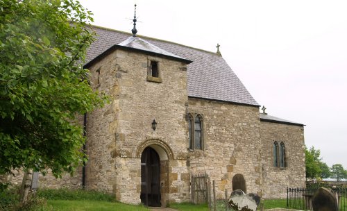 The medieval in origin Church of All Saint's, Old Byland.