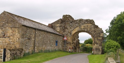 a gateway entrance arch into the original medieval Abbey precinct