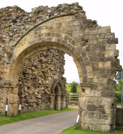 a gateway entrance arch into the original medieval Abbey precinct