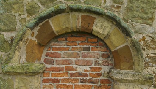 The disused Norman north door.