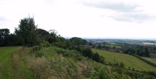 Looking west from Beacon Banks, across the Vale of York to the Yorkshire Dales.