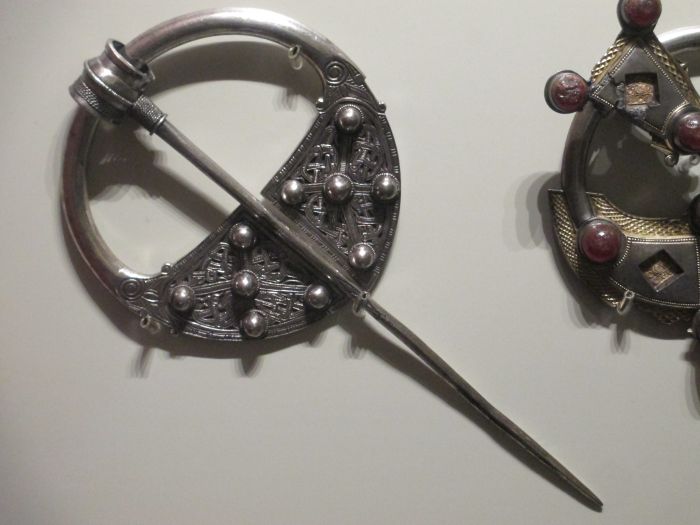 Silver bossed penannular brooch and silver annular brooch (late 9th to early 10th century CE AD and 9th century) National Museum Ireland Archaeology Dublin