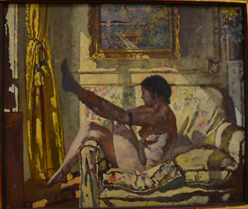 'Sunlight', oil on panel painting of ~1925 by the Irish artist William Orpen National Gallery of Ireland, Dublin