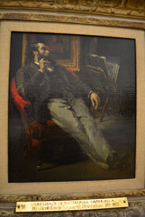 'Portrait of Nathaniel Hone 91831-1917)', oil on canvas 1870 by the French painter Edouard BrandonNational Gallery of Ireland, Dublin