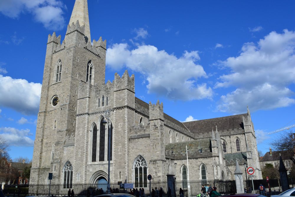 General view from the west end of St Patrick's Cathedral, Dublin