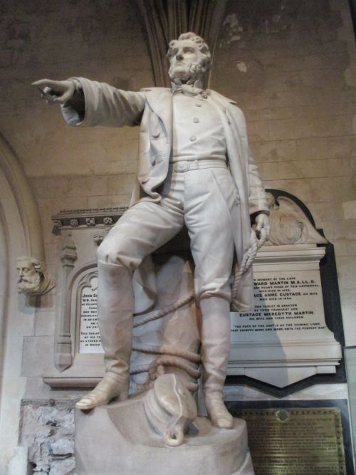 The monument to the brave John McNeil Boyd R.N. in the north aisle of the nave inSt Patrick's Cathedral, Dublin
