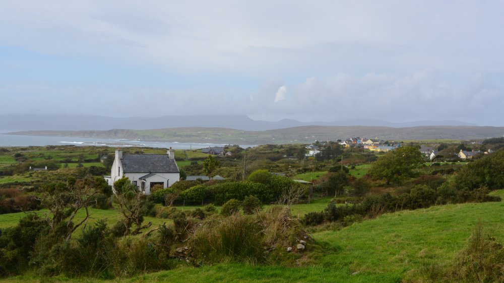 colourful painted houses of Eyeries village, Beara Peninsula, Ring of Beara, County Cork, Ireland