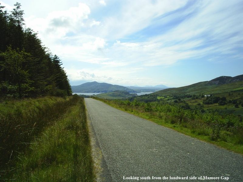 Looking south from the landward side of Mamore Gap.